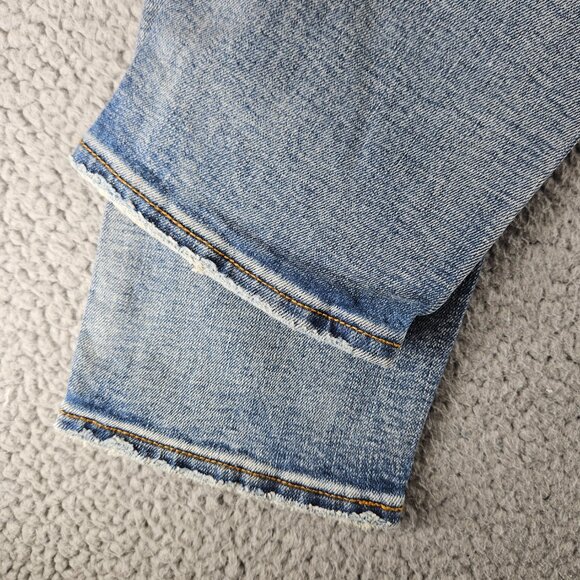 mnml Jeans Mens 34 Blue X203 Stretch Denim Distressed Ripped Slim Fit - Picture 16 of 16